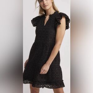 [NWT] Vineyard Vines Eyelet Tiered Ruffle Dress - XS